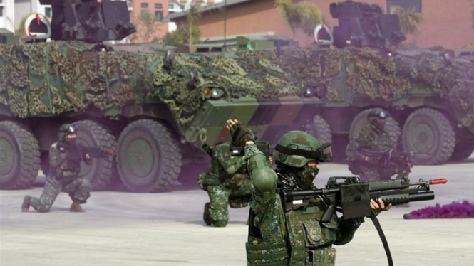 Latihan militer Han Kuang di Taiwan.