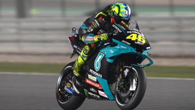 Pembalap Petronas Yamaha SRT, Valentino Rossi. 