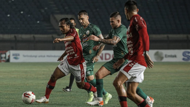 Duel PSS Sleman Vs Bali United di perempatfinal Piala Menpora