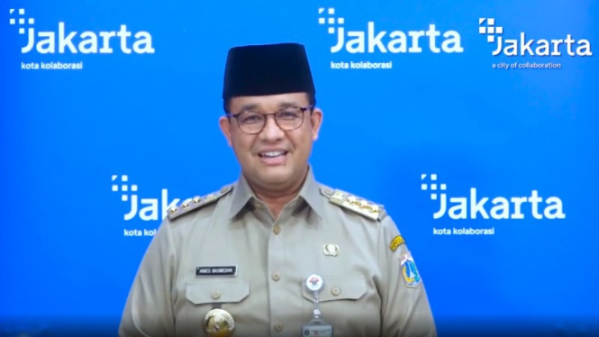 Gubernur DKI Jakarta Anies Baswedan mengucapkan Marhaban ya Ramadhan 1442 H