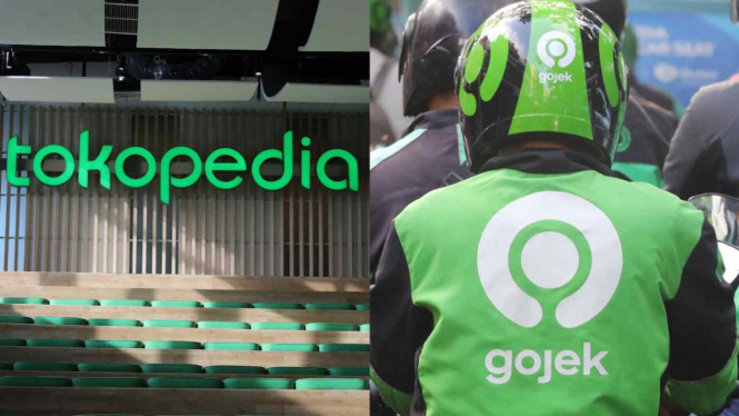 Gojek dan Tokopedia.