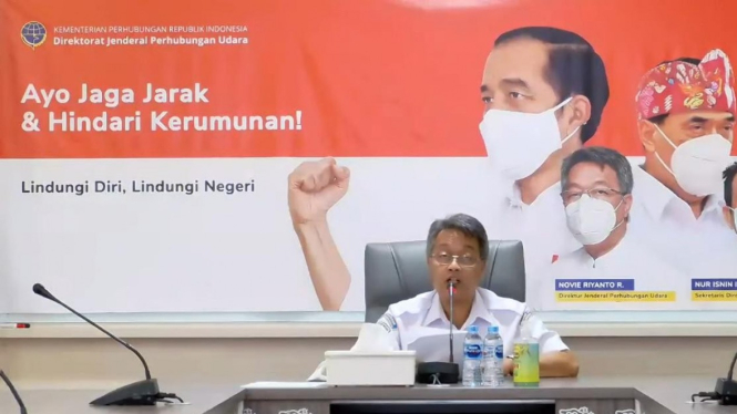 Direktur Jenderal Perhubungan Udara Novie Riyanto