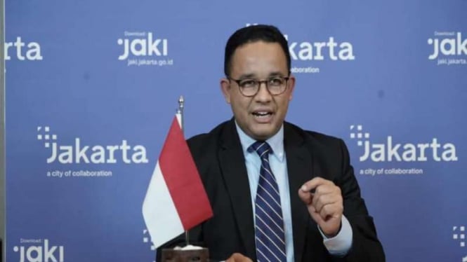 Gubernur DKI Jakarta Anies Baswedan dalam dialog pemimpin C40 Cities