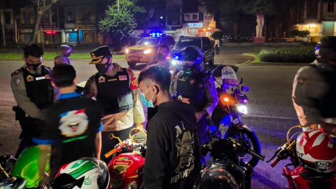 Polisi sita 24 motor modifikasi saat bubarkan kerumunan SOTR