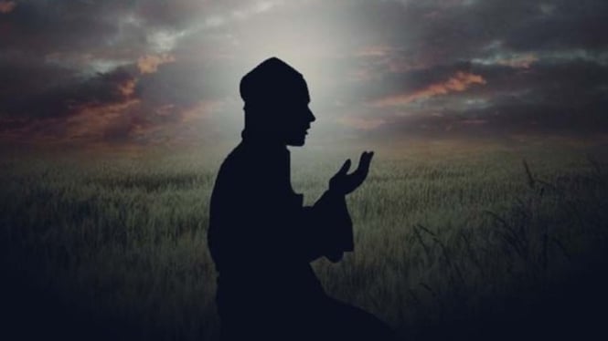 Ilustrasi berdoa