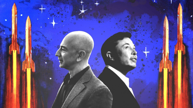 Jeff Bezos vs Elon Musk.