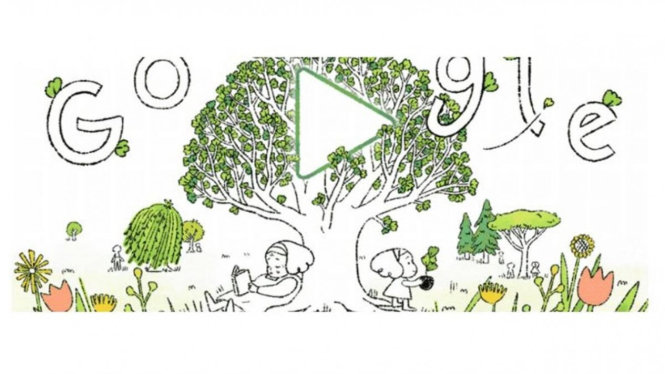 Google Doodle Hari Bumi.
