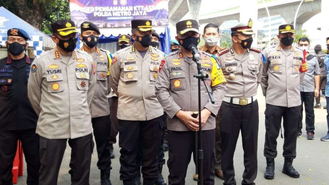 Kapolda Metro Jaya Inspektur Jenderal Polisi Fadil Imran saat pantau KTT ASEAN.