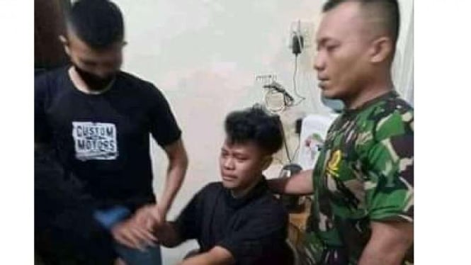 Pemilik Akun Facebook Imam Kurniawan dibawa ke Koramil