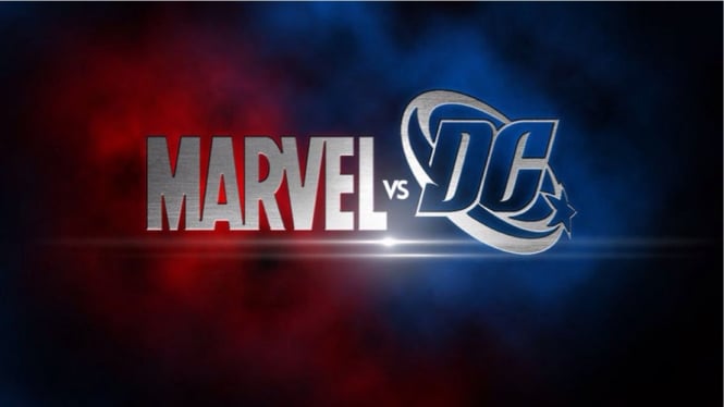 DC Comics vs Marvel.