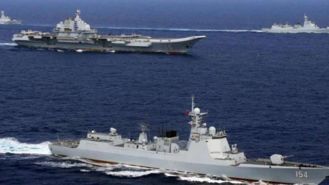 VIVA Militer: Formasi kapal perang Angkatan Laut Tentara Pembebasan Rakyat China