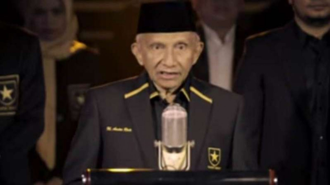 Amien Rais saat deklarasikan Partai Ummat.