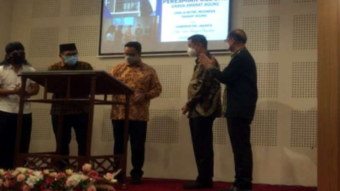 Gubernur DKI Jakarta Anies Baswedan meresmikan Gereja Bethel Indonesia di Jakut