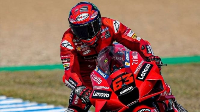 Pembalap Ducati, Francesco Bagnaia. 