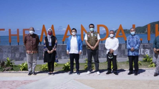 Menteri Suharso Monoarfa kunjungi Mandalika, Lombok 