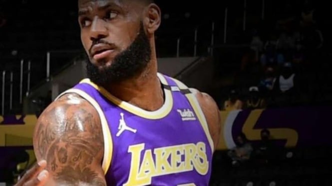 Pemain LA Lakers, LeBron James.