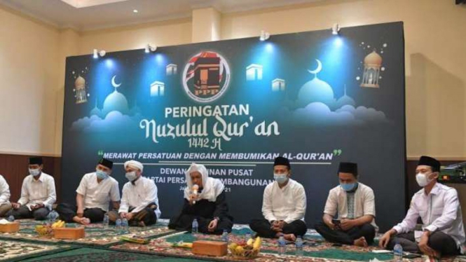 PPP memperingati Nuzulul Quran di kantor mereka, Menteng, Jakarta Pusat.