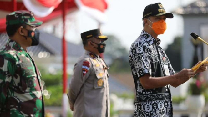 Apel pasukan pengamanan Lebaran dipimpin Gubernur Jateng Ganjar Pranowo