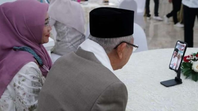 Presiden Jokowi dan Ma'ruf Amin silaturahim virtual pada Idul Fitri