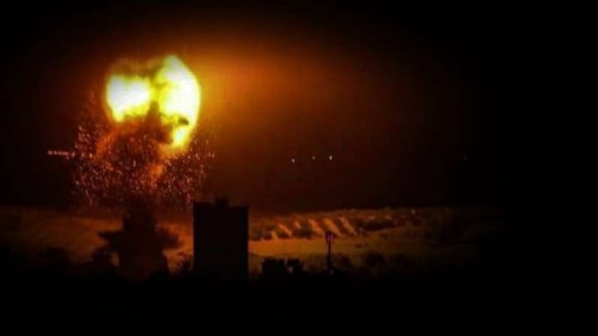VIVA Militer: Rudal Israel menghantam Gaza.