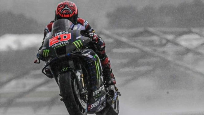 Pembalap Monster Energy Yamaha, Fabio Quartararo. 