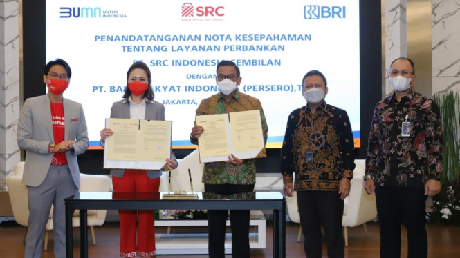 Penandatanganan Nota Kesepahaman antara BRI dan SRCIS, Jakarta (18/5)