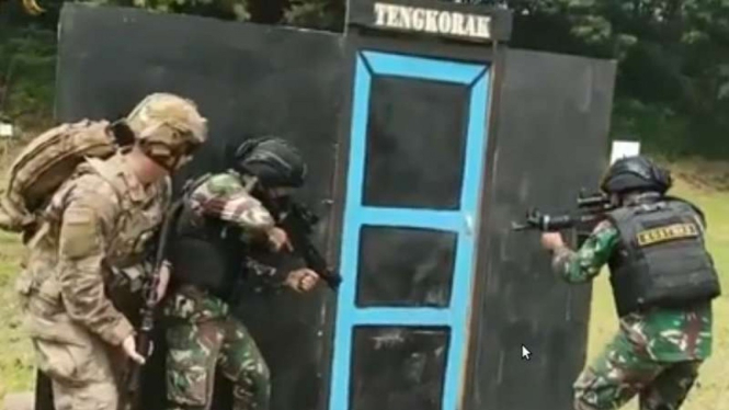 VIVA Militer: Pasukan Tengkorak TNI AD latihan bersama militer Amerika Serikat