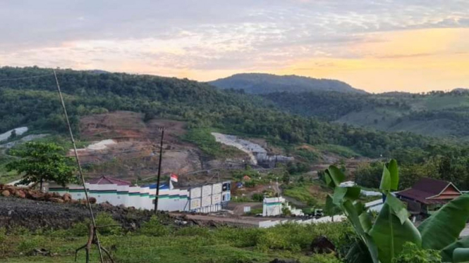 Lokasi pembangunan Bendungan Pamukkulu di Kecamatan Polongbangkeng Utara, Kabupaten Takalar, Sulawesi Selatan.
