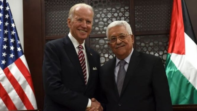  Presiden Amerika, Joe Biden dan Presiden Palestina, Mahmoud Abbas.