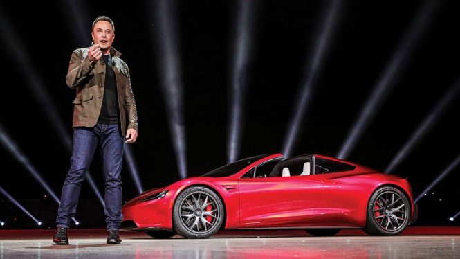 Tesla Roadster generasi baru dan Elon Musk