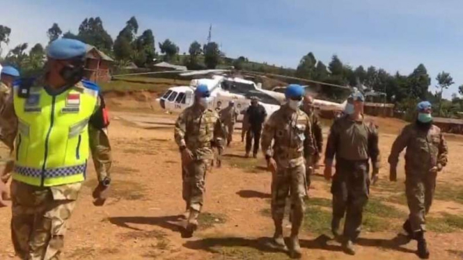 VIVA Militer: Deputy Force Commander kunjungi Markas Satgas TNI Konga di Kongo