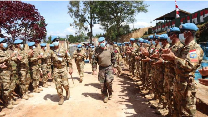 VIVA Militer: Deputy Force Commander kunjungi Markas Satgas RDB TNI di Kongo