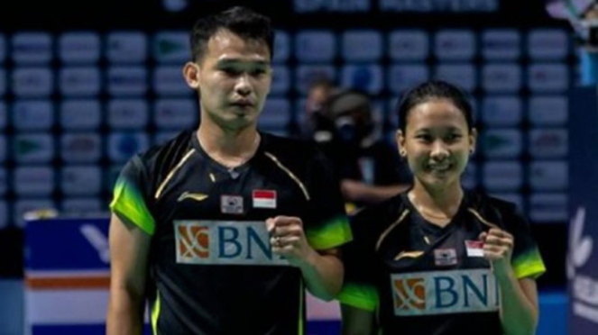 Indonesian mixed doubles, Rinov Rivaldy/Pitha Haningtyas Mentari.