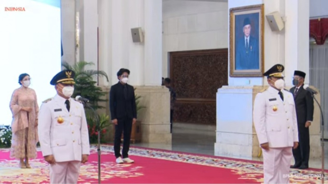  Presiden Jokowi melantik Gubernur Kalteng Sugianto Sabran di Istana Negara