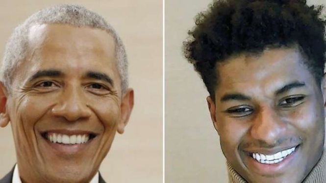 Barack Obama dan Marcus Rashford