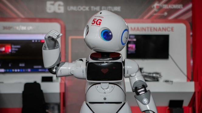 Robot 5G Telkomsel.