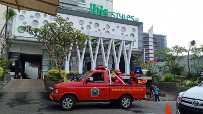 Kecelakaan terhadap teknisi lift di Ibis Styles Hotel di Kota Malang