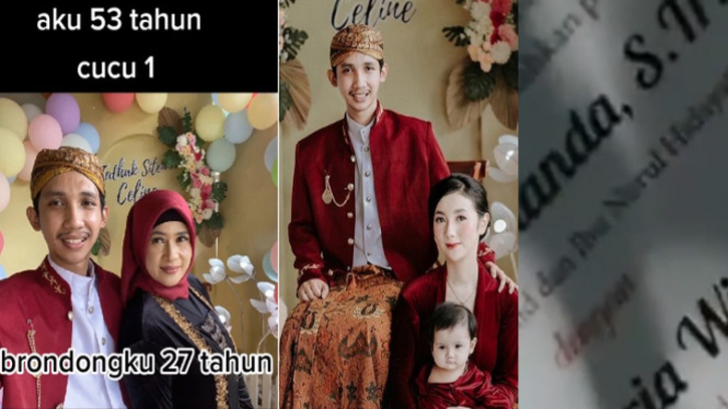 Viral brondongku 27 tahun ternyata anaknya (TikTok/nurulhidayati6954/Instagram/embiesio/papito.decor)
