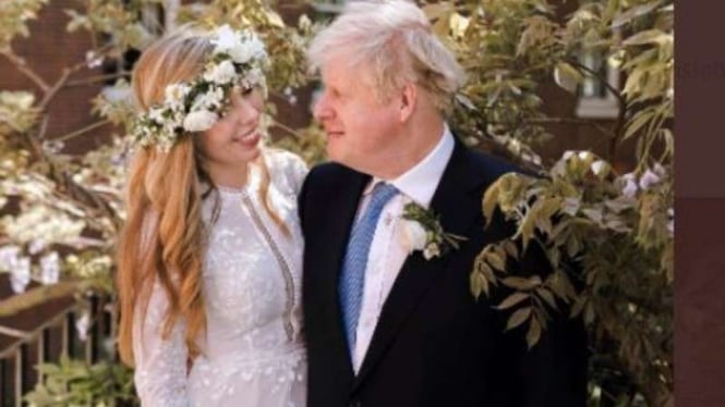 PM Inggris Boris Johnson nikahi tunangannya Carrie Symonds 