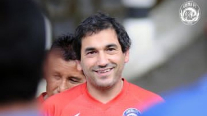 Pelatih Arema FC, Eduardo Almeida.