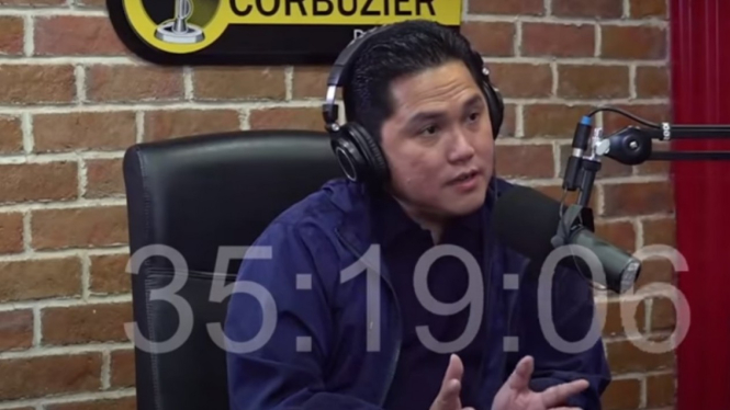 Menteri BUMN Erick Thohir di Podcast Deddy Corbuzier.