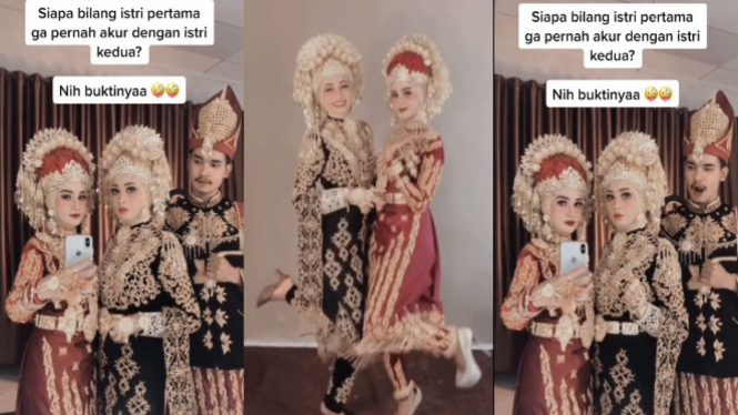 Viral video wanita cantik dimadu, ternyata foto model (TikTok/inathursina25 )