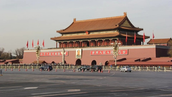 Lapangan Tiananmen, China.