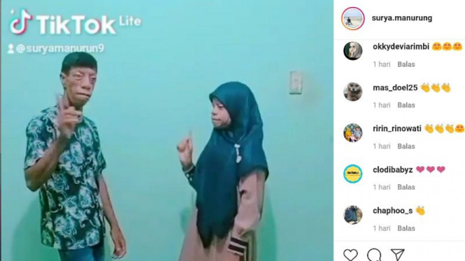 Goyang TikTok Surya & Yuni Manurung viral di media sosial