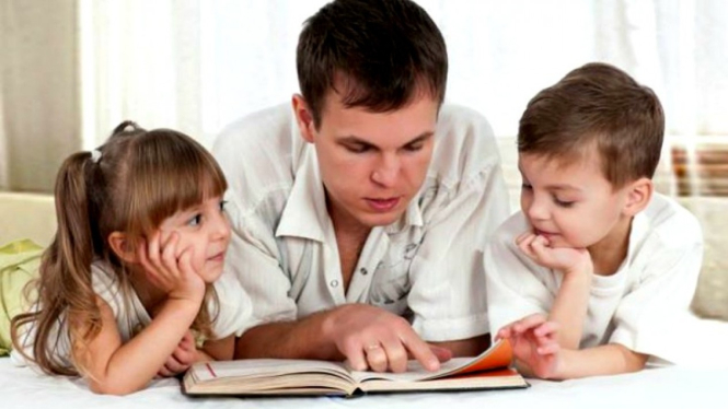 Belajar membaca bersama orang tua