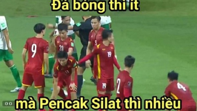 Meme buatan netizen usai Timnas Indonesia dibantai Vietnam