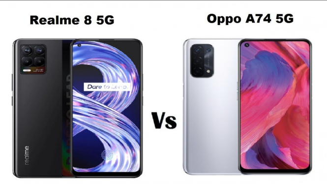 Oppo A74 5G vs Realme 8 5G.