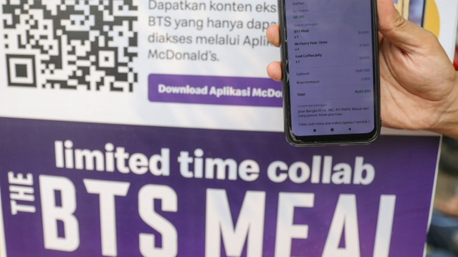 BTS Meal, Antrian Ojol Antri di MCD