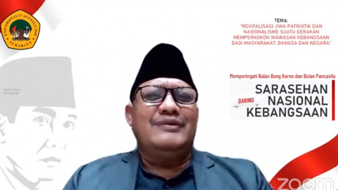 Sarasehan nasional kebangsaan (foto/ Youtube Untag Surabaya)