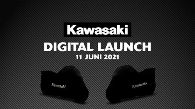 Teaser motor baru Kawasaki di Indonesia.